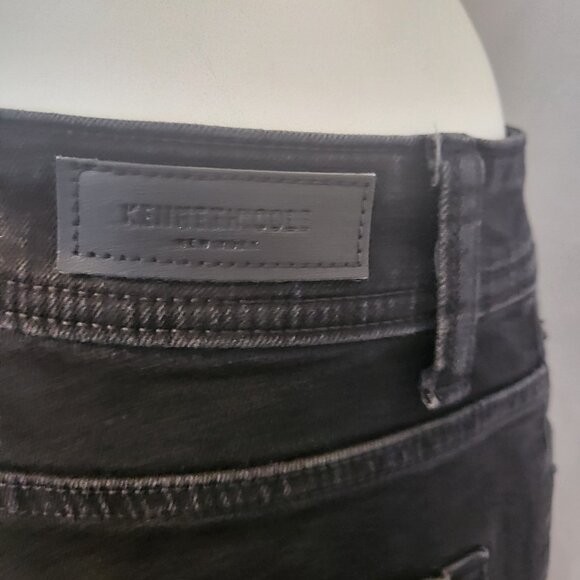 Kenneth Cole New York Womens Jeans Size 30X32 Black Straight Leg 5 Pocket NWOT - Picture 4 of 5